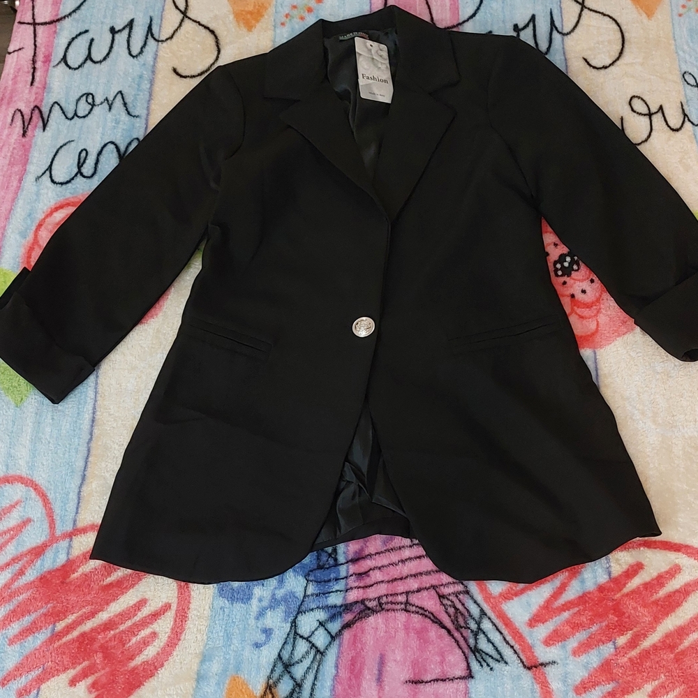 Black Women's Blazer Coat